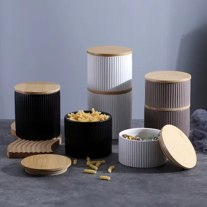 Modern Scandinavian Ceramic Sealed Moisture-Proof Storage Jar