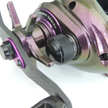 Magnetic Baitcasting Reel 7.3:1 Aluminum Body Fishing Reel