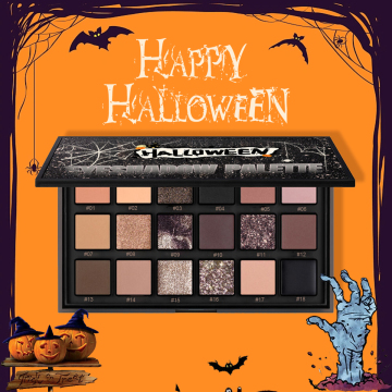 Custom 18 Colors Luxury Halloween Palette Eyeshadow Makeup