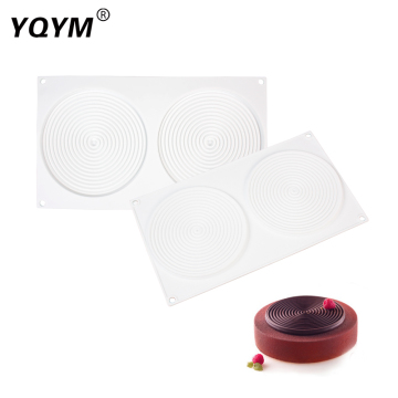 DIY Mosquito Coil Shape Spiral Baking Mold for Dessert Mousse Silicone Cake
