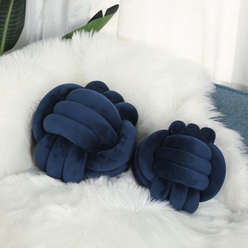 Bantal Bantal Bola Knot Cina Gaya Nordik Handmade - Dekorasi Rumah Warna Solid Murni