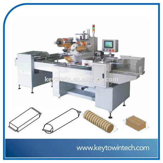 Biscuits on-edge wrapping machine