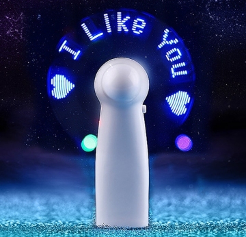 Mini Portable LED Text Fan for Advertising and Events