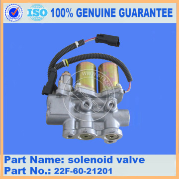 Komatsu spare parts PC50MR-2 solenoid valve 22F-60-21201 for electric parts