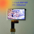 5.0 inç 480 * 800 IPS TFT Ekran