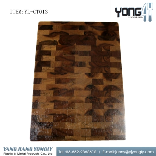 Large End Grain Prep Station wooden cutting board