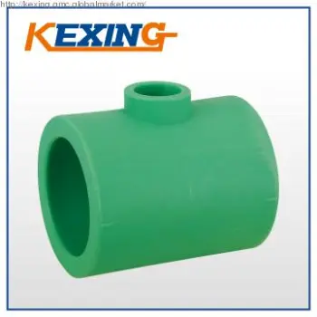 PPR pipe fittings plastic reducing tee quality  health CE