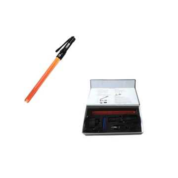 Durable Rechargeable Red LED Traffic Baton with ABS Material