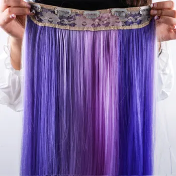 2021 New Product Clip in Hair Extension Synthetic Harmony Factory Wholesale 120 g Clip In Synthetic Hair With Reasonable Price