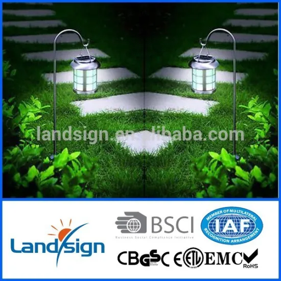 Cixi landsign plastic solar camping lantern