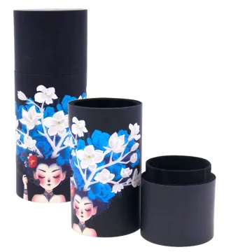 Paper tube cosmetic gift packaging round tube
