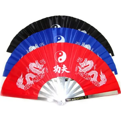 Stainless Steel Tai Chi Fan for Sports Entertainment and Fitness Martial Arts Performance