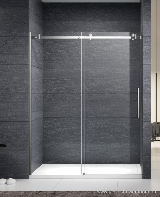 frameless single sliding door