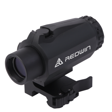 Red Win Mantis 3x Expectier dengan QD Mount Prism Sistem Optik Karet Flip To To Side Red Dot Magnifier "Namun, jika Anda mencari sesuatu yang lebih ringkas sambil mempertahankan fitur utama:" 3x pembesar dengan QD Mount dan Red Dot - Red Win Man