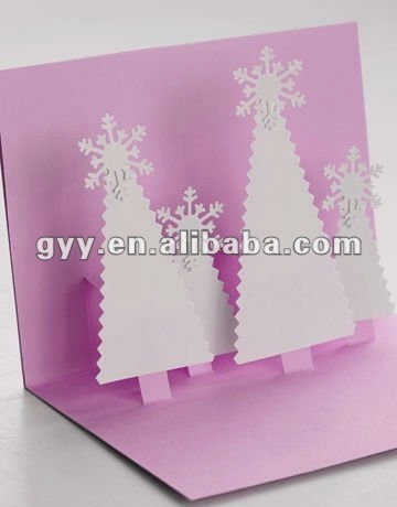 Pop-up Christmas greeting card with customize design