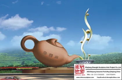 Teapot Bronze Sculpture