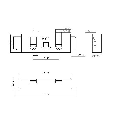 Battery Contacts FOR CR2032 BS-M-SI-A-CR2032A