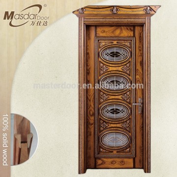 Contemporary solid wooden front single door Malaysia