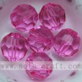 Acrylique transparent rond 32 facettes perles de diamant perles d&#39;espacement