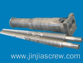 Conical Bimetallic Twin Screw Barrel