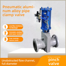 Supapă de clemă pneumatică din aliaj de aluminiu
