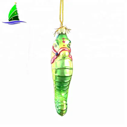 Handicraft Figurine Colorful tropic Seahorse Blown Glass Ocean Artware Animal Ornament Aquarium Decorations (Color May Vary)