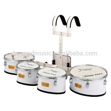 4-Pcs Marching Drums with Carrier