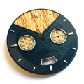 Dial de madeira especial para relógio de cronógrafo