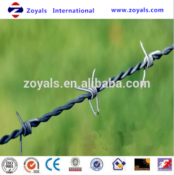 2015 Zoyals SWG 12#*14#,14#*14#,16#*18#PVC&Galvanized Barbed Wire(Joint Venture Manufacturer)