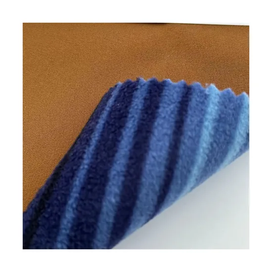 Waterproof 4-Way Stretch Bonded Polar Fleece Softshell Fabric for Jackets