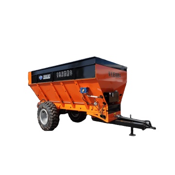 120-150hp Tractor Mounted BEIYUAN Dry Litter Compost Granular Fertilizer Twin Disc Spreader