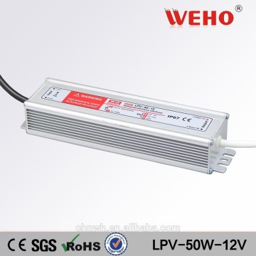 2015 China Waterproof LED 12v Power Supply 50 watt led driver