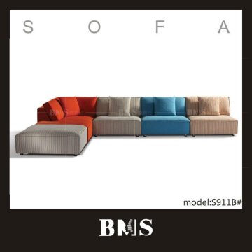 Mediterranean style colorful sectional sofa