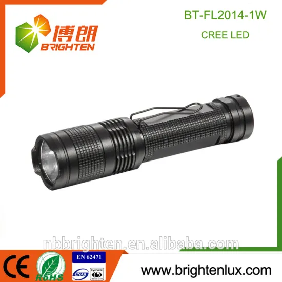 Wholesale 2015 Best Pocket Matal 1watt Powered Pen Light AA Battery Bright Best Cheap Mini aluminum led torch with clip
