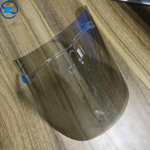 Anti-scratch glossy high transparency PLA face shield