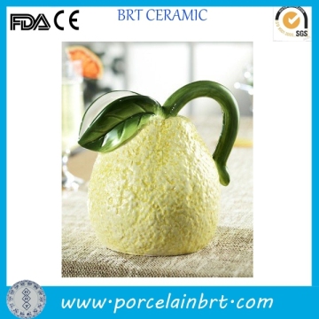 American decorative fruit lemon shape water pitcher