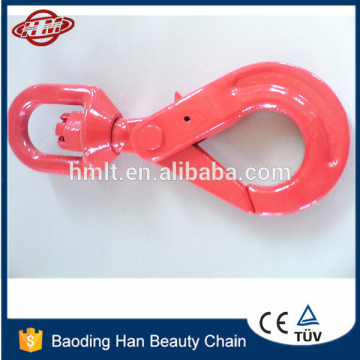 10mm 3.15 ton lifting chain swivel self locking hook