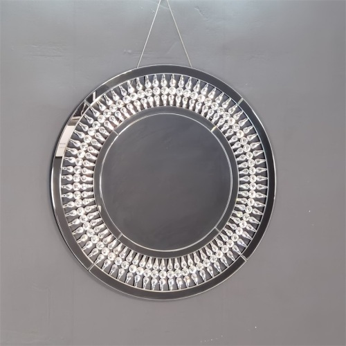 round crystal hanging wall decorative mirrors