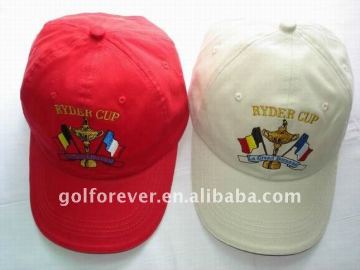golf hat with embroider logo