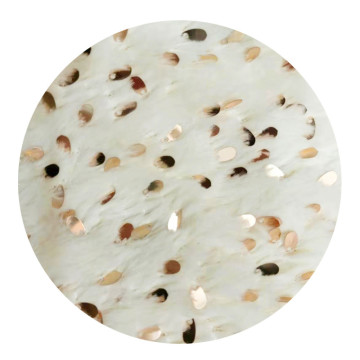 Fleece Luxus 4-Wege Stretch Pailletten-Kunststoff