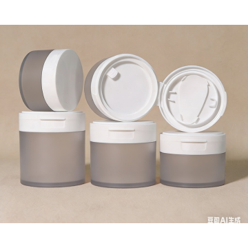 ঢাকনা সহ বিউটি ক্রিম জার