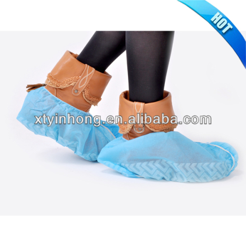 Disposable non-woven antiskid shoe cover