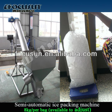 Machine d'emballage de glace semi-automatique focusun prix bon marché