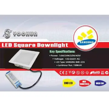 Good quality 40w dimmable led square downlight
