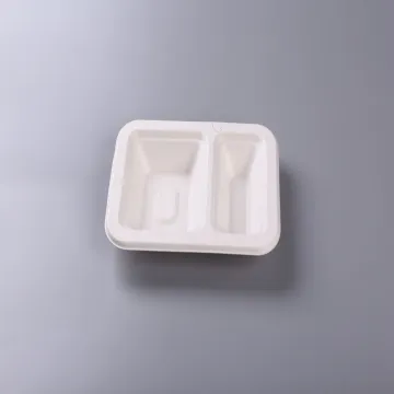 D477-customized disposable food grade food molded pulp tray