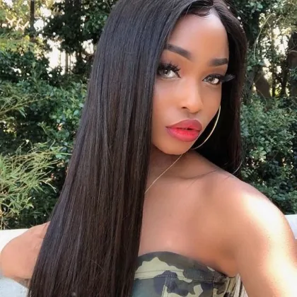 Wignee 11A Double Drawn Natural Black Straight Hair Bundle Deals 3PCS