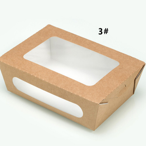 Food Grade Take Away Kraft Boxes For Salad