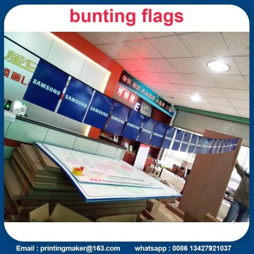 Custom Double Sided Printed PVC Bunting Flags