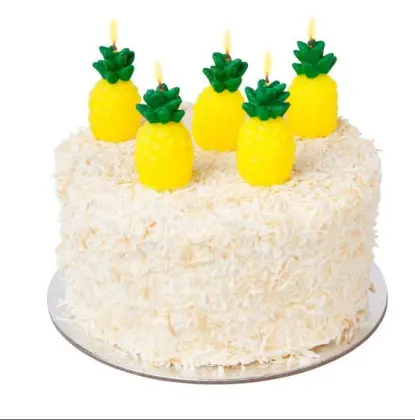 Fruit Themed Cake Candles in Pineapple