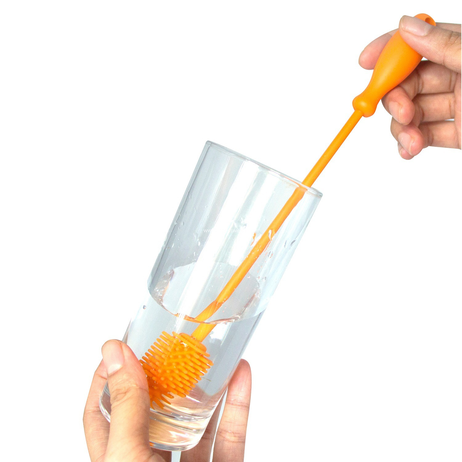 Silicone Bottle Brush Head orange